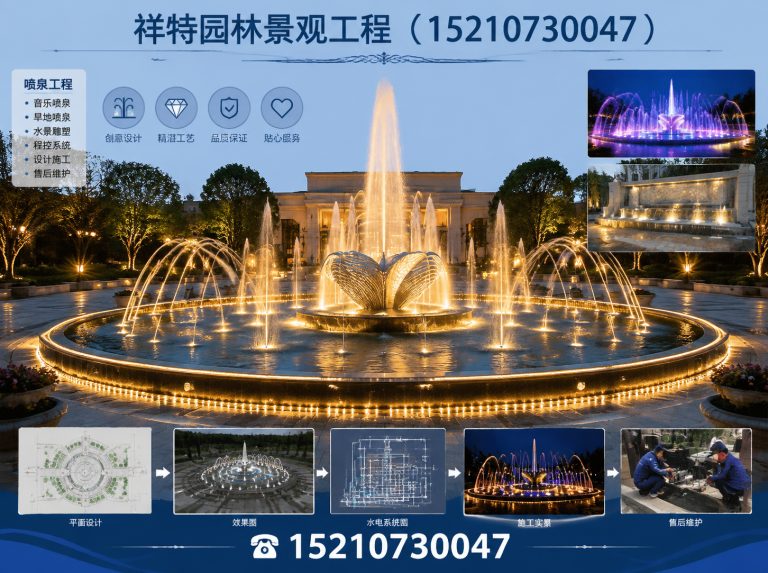 涿州市景区喷泉展示图